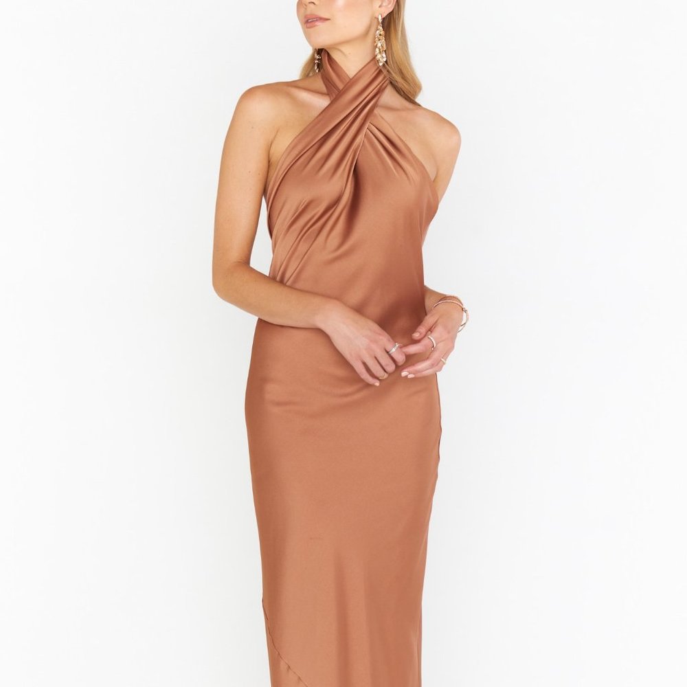 Show Me Your MuMu Jasmine Halter Maxi Dress